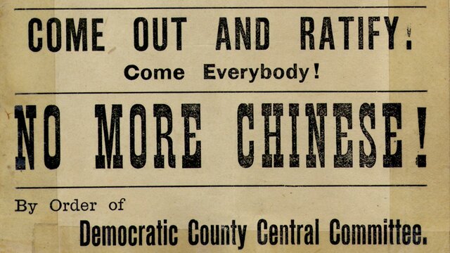 The Chinese Exclusion Act of 1882