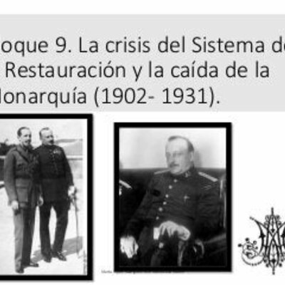 Timeline: LA CRISIS DEL SISTEMA DE LA RESTAURACIÓN Y LA CAÍDA DE LA MONARQUÍA (1902-1931)