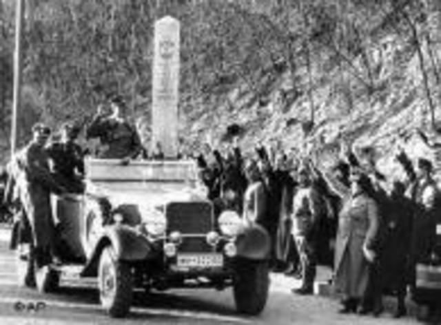 Hitler crossed Austria