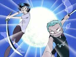 Zoro começa a treinar com espadas