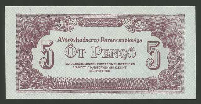 Pengő hanyatlása - Vörös Hadsereg pengője
