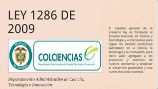 Ley 1286 Colciencias