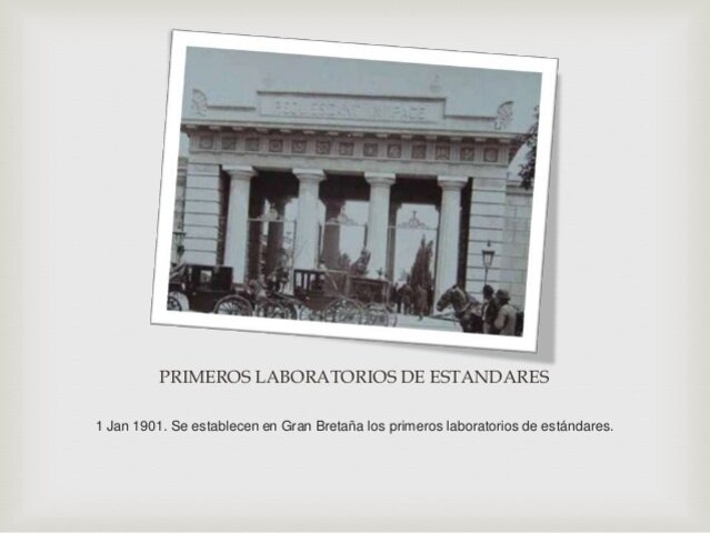 PRIMEROS LABORATORIOS DE ESTANDARES