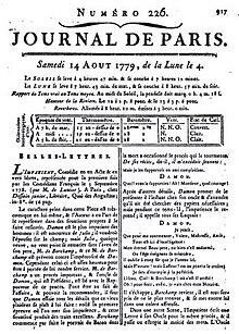 El primer periódico que se publicó diariamente/The first daily newspaper