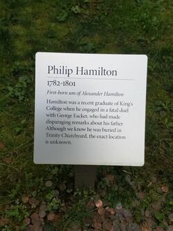 Philip Hamilton's untimely death