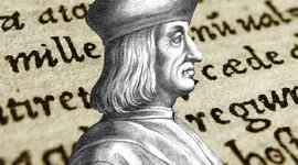 Timeline: Principales impresos de Aldo Manuzio. Aldo Manuzio y la fuente Romana Antigua.