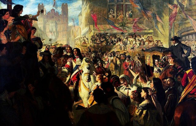 The army invited Charles II to come back from France