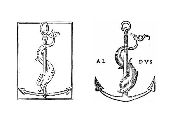 Marca tipográfica o Marca de Imprenta por Aldo Manuzio