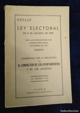 Ley Electoral 1907
