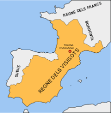 Toledo es converteix en capital del regne visigòtic