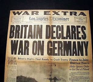 Britain and France declare war on Germany
