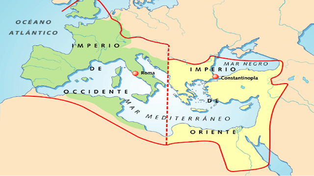 División del Imperio Romano