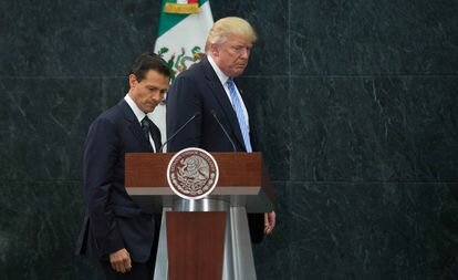 •	Donal Trump, presidente de los Estados Unidos, visita México.