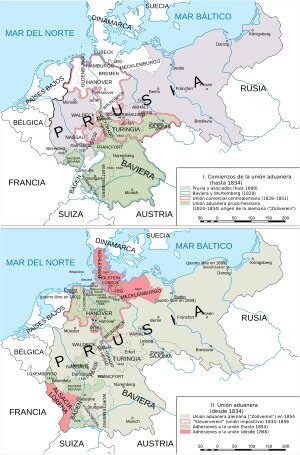 Se crea la Unión aduanera en Alemania