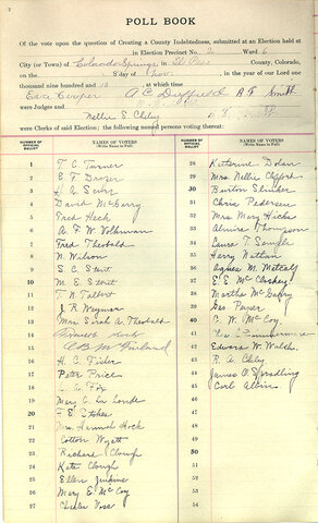 Colorado grants women suffrage referendum