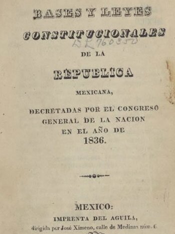 PROMULGACIÓN DE LAS SIETE LEYES CONSTITUCIONALES
