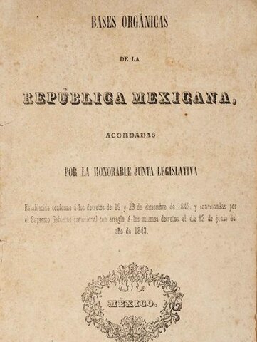 BASES ORGÁNICAS DE 1843