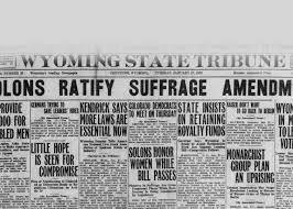 Women's Suffrage in Wyoming