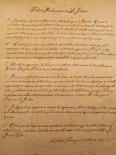 FIRMA DE LOS TRATADOS PRELIMINARES DE LA SOLEDAD