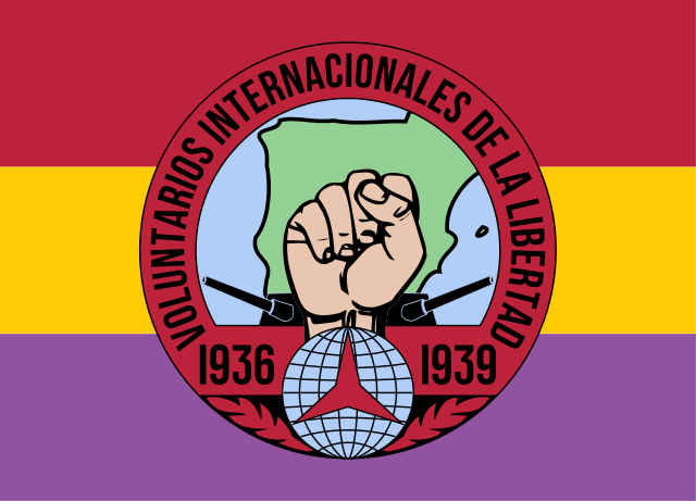 Primero voluntarios de la Brigadas Internacionales