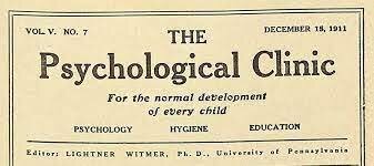Lighner Witmer funda la primera revista de Psicología Clínica (The Psychological Clinic).