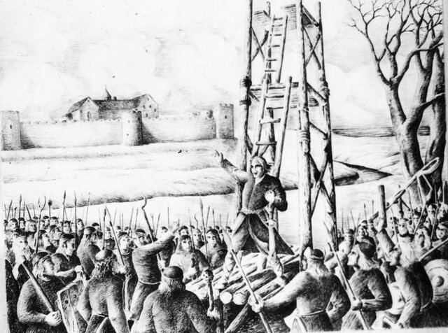 Linnuse piiramine talupoegade poolt