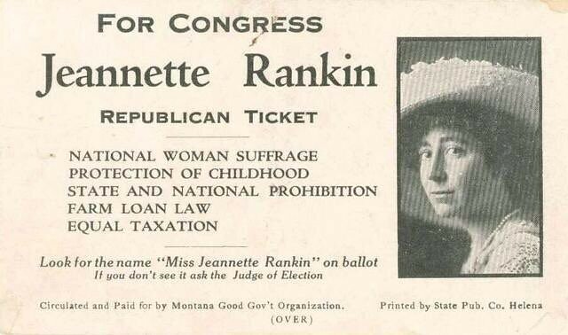First Women Elected to Congress