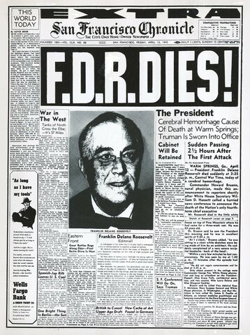 Death of Franklin D. Roosevelt