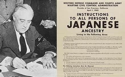 Roosevelt orders Japanese and Japanese Americans