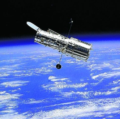 Hubble space telescope launched