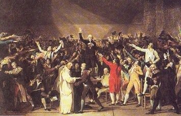 trasferimento della protesta dell’assemblea nazionale nella palestra di pallacorda