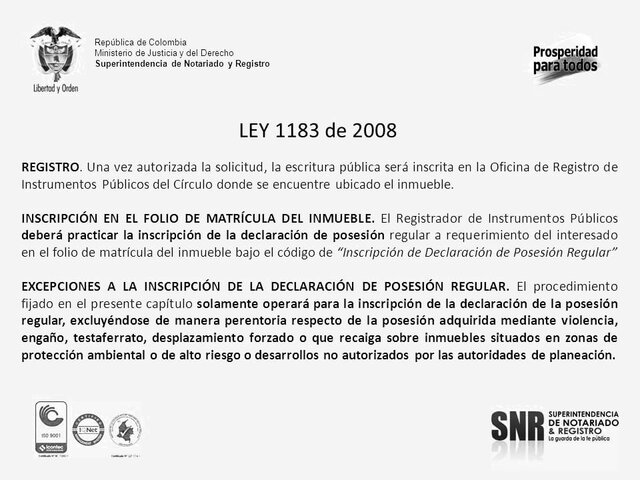 Ley 1183 de 2008