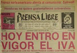 Entra en vigor el establecimiento del IVA.