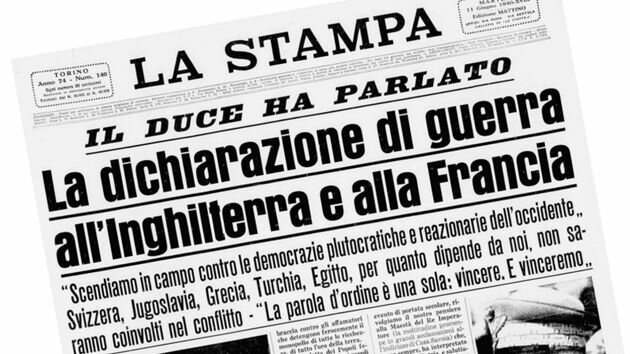 l’Italia entra in guerra