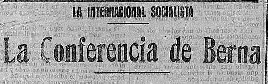 Conferencia de Berna, Suiza