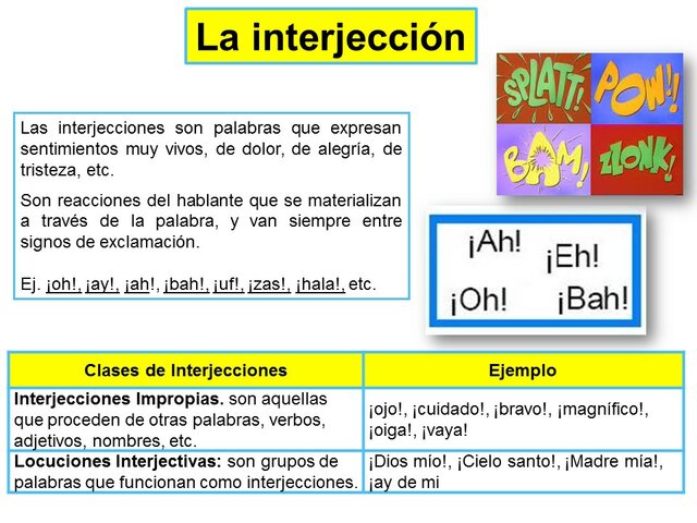 La interjección