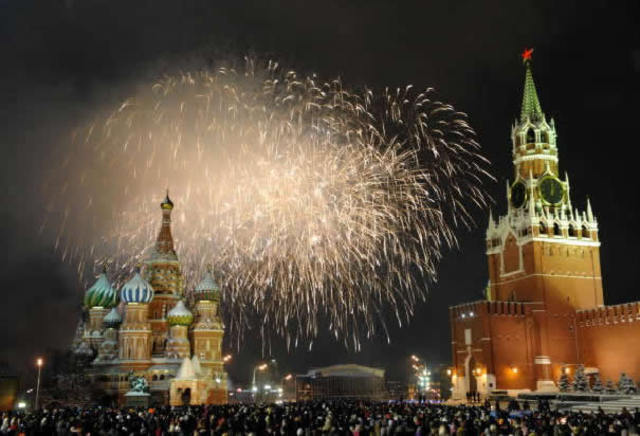 New Year's Eve in Red Square: