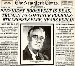 Death of Roosevelt