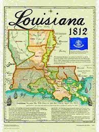 1812- Louisiana joins the Union