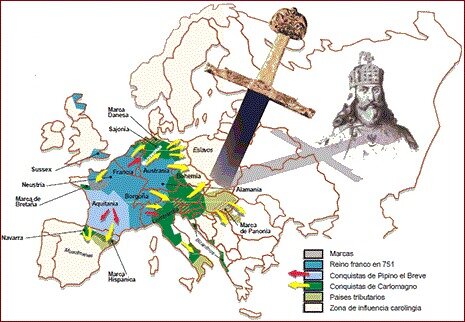 Las campañas militares de Carlomagno para unificar el Imperio