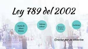 Ley 789 del 2002