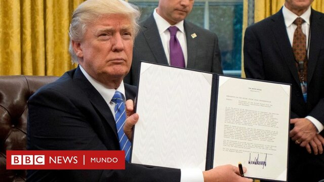 Trump firma orden ejecutiva para retirarse del TLCAN