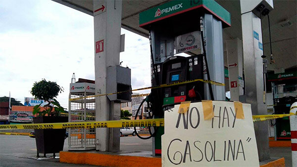 Desabasto de gasolina en al menos 13 estados del país