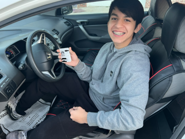 Obtuve mi licencia de conducir.