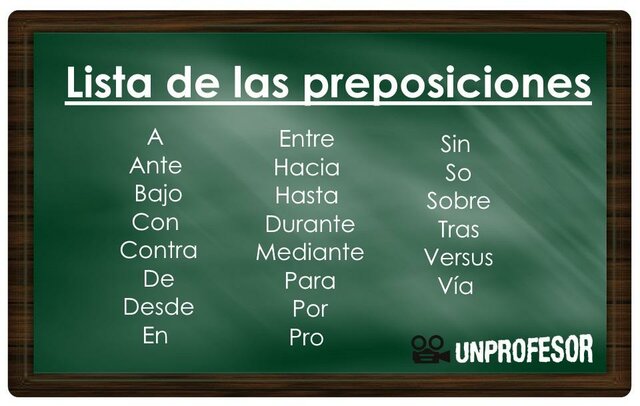 Preposición