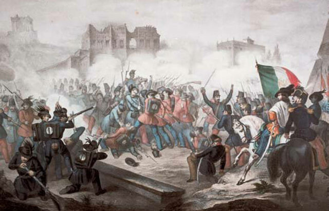 REPUBLICA ROMANA ESTABLECIDA 1848