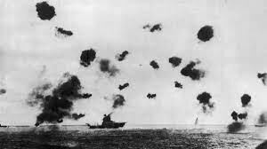 United States Navy defeats Japanese at Battle of Midway Island