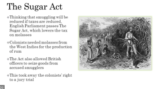 The sugar act