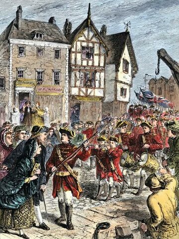 British Troops Occupy Boston