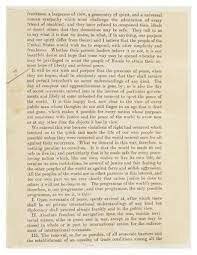 Se presentan los catorce puntos de Wilson